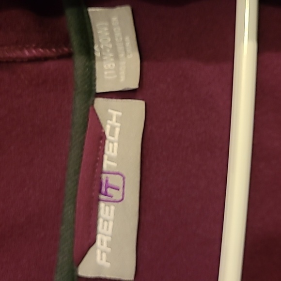 Free Tech Plum/ Raspberry Color Coat Size 18/20. - Picture 9 of 12